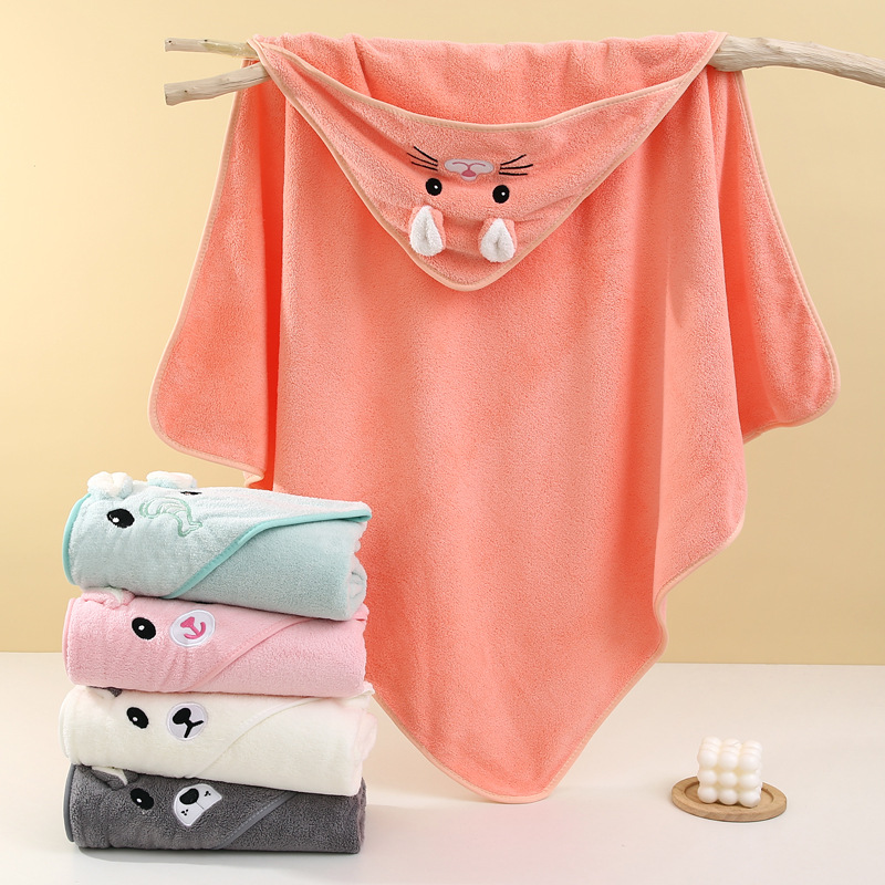 Baby Swaddle Blanket - Cute Bath Towel for Baby Soft