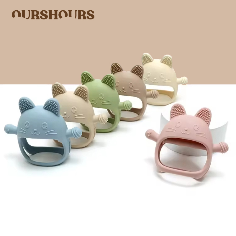 Teething Mitten Baby - 1PC Baby Silicone Teethers Gloves Toy