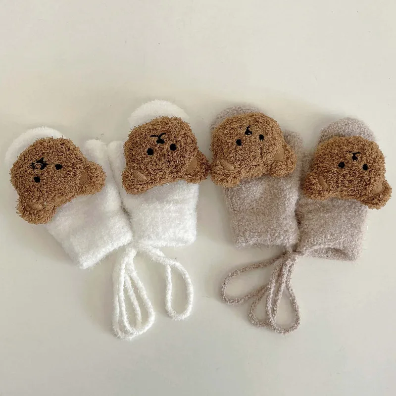 1-4Y Cartoon Bear Baby Mittens - Teething Mitten Baby review and price