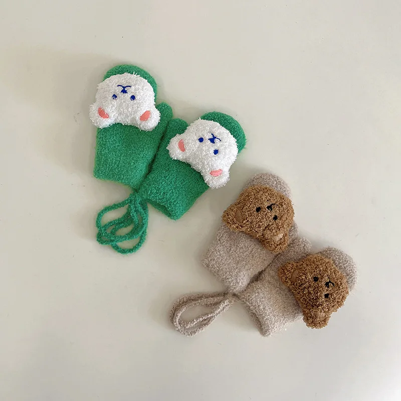 1-4Y Cartoon Bear Baby Mittens - Teething Mitten Baby review and price