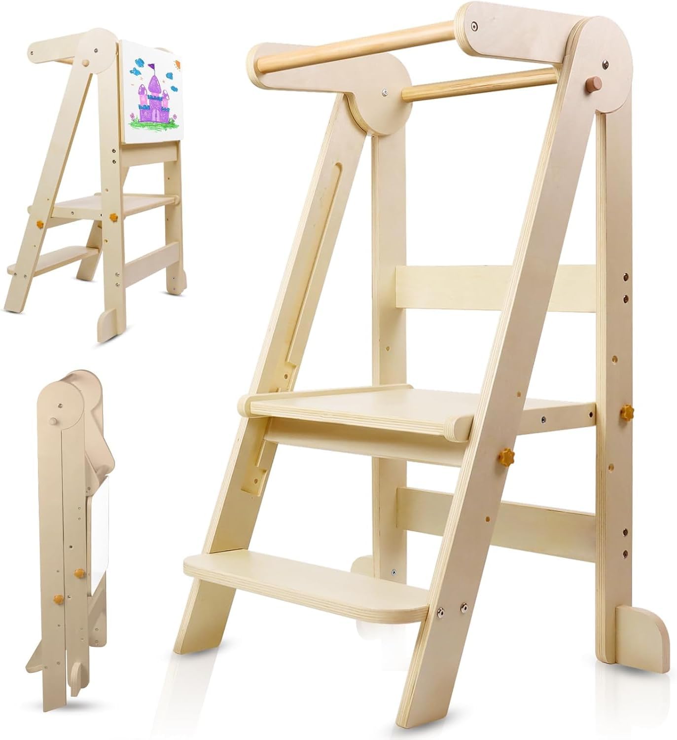 Foldable Toddler Kitchen Tower - Toddler Learning Tower review and price