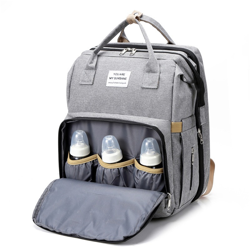 Fashionable Folding Baby Crib  - Diaper Bag Backpack review and price