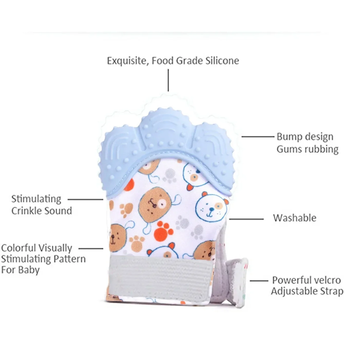 Newborn Teething Silicone Mitt - Teething Mitten Baby review and price