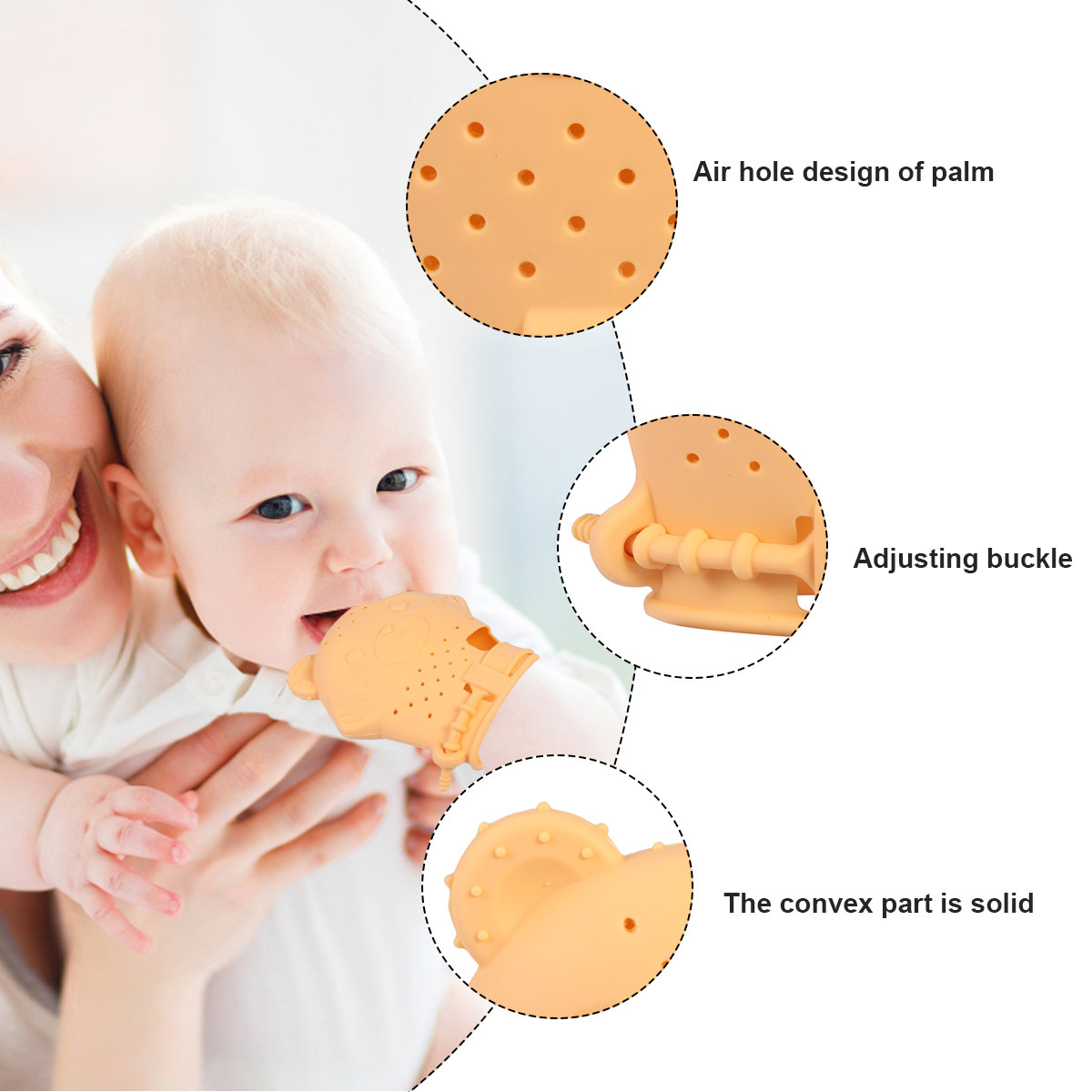Silicone Baby Teether Mitten S - Teething Mitten Baby review and price