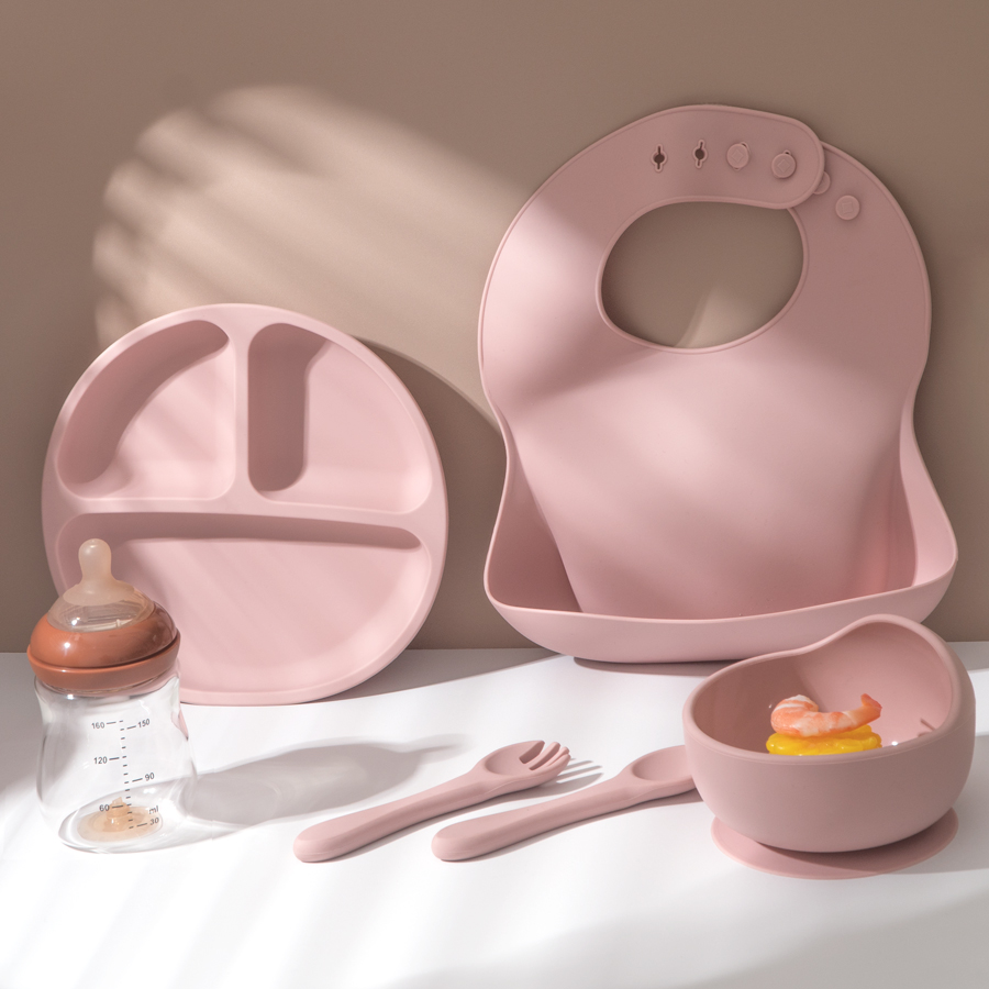 5Pcs Baby Silicone Feeding Set - Baby Led Weaning Set review and price