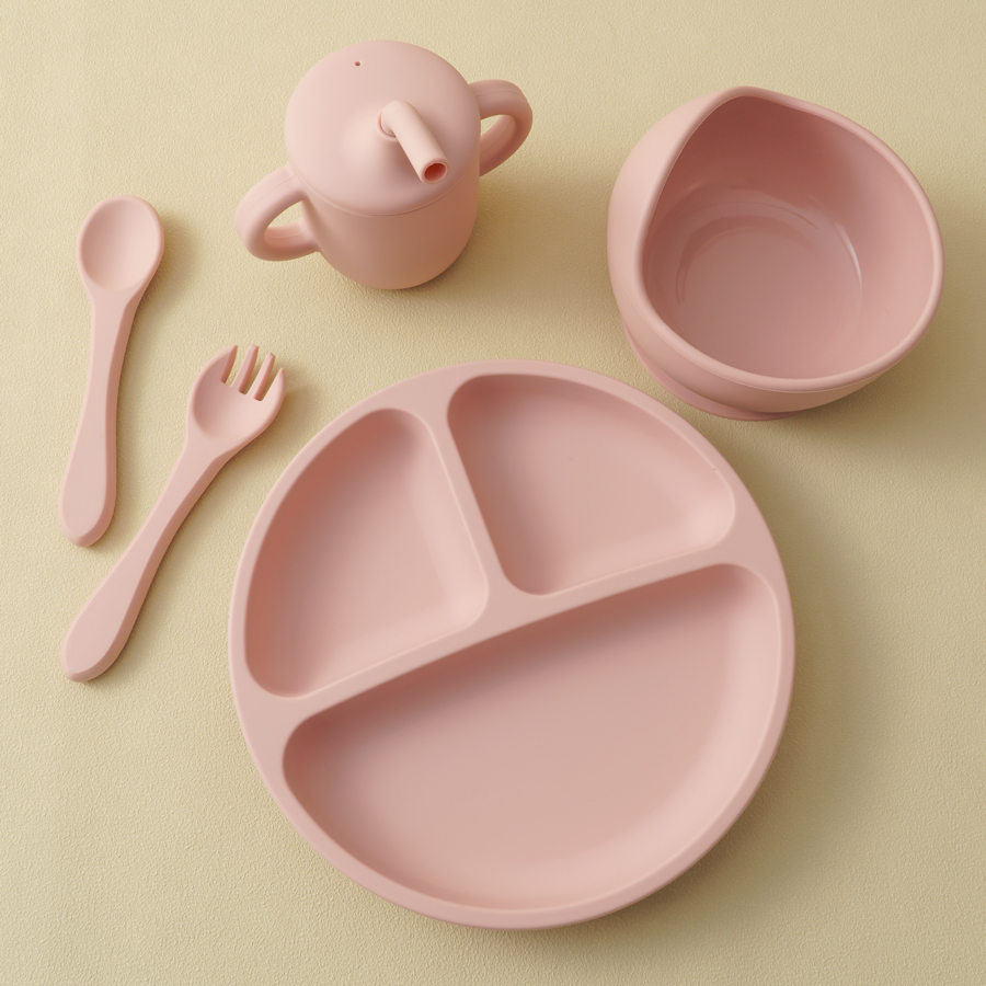 5PCS Baby Silicone Tableware S - Baby Led Weaning Set review and price