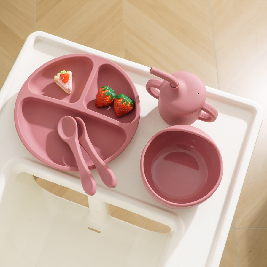 5PCS Baby Silicone Tableware S - Baby Led Weaning Set review and price