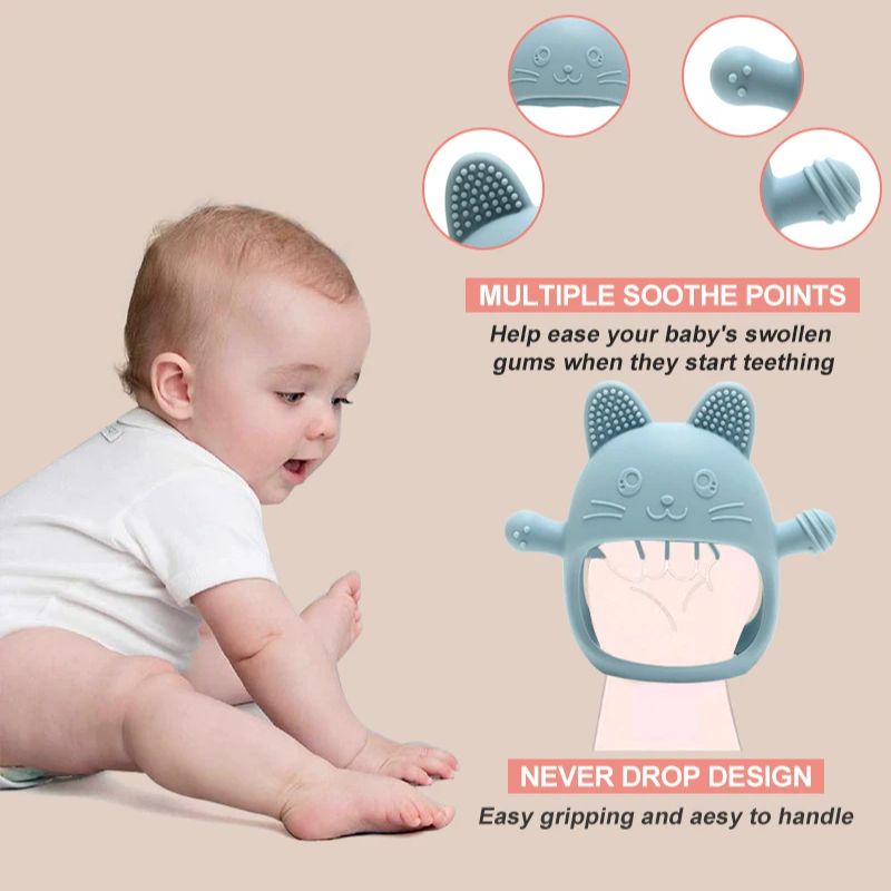 1PC Baby Silicone Teethers Glo - Teething Mitten Baby review and price