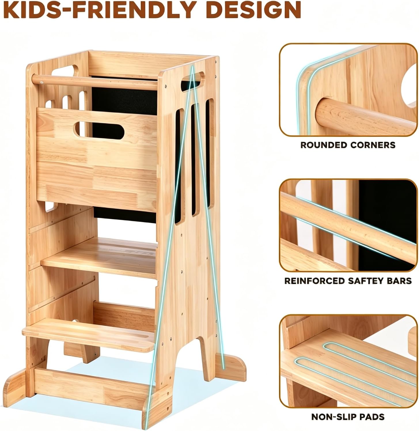 Toddler Standing Tower,Wooden  - Toddler Learning Tower review and price