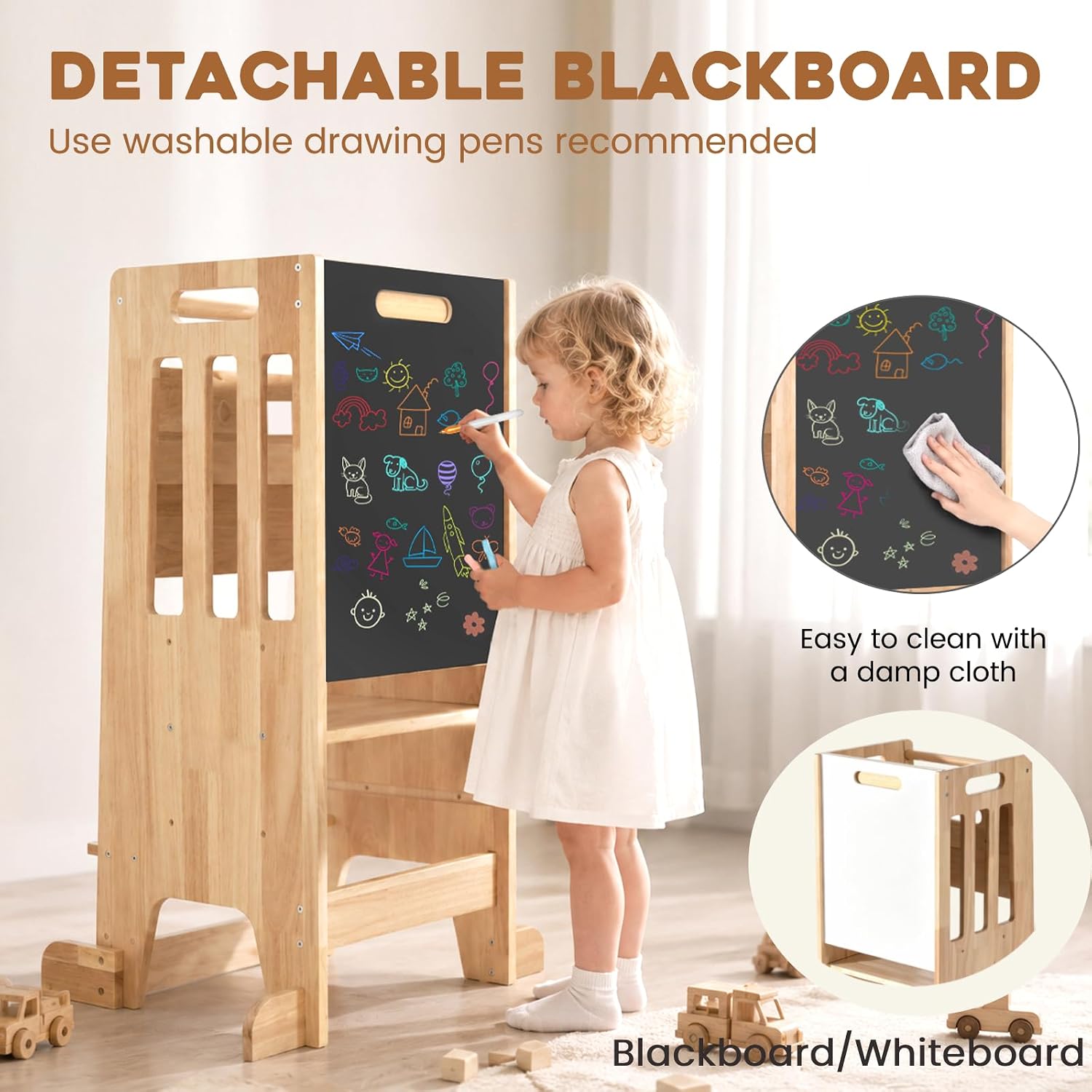 Toddler Standing Tower,Wooden  - Toddler Learning Tower review and price