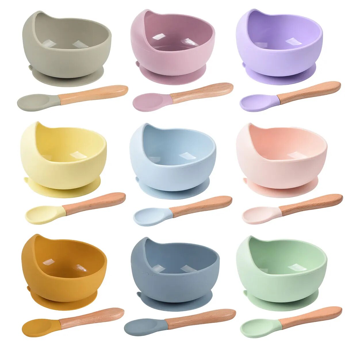 2PCS Silicone Baby Feeding Bow - Baby Led Weaning Set review and price