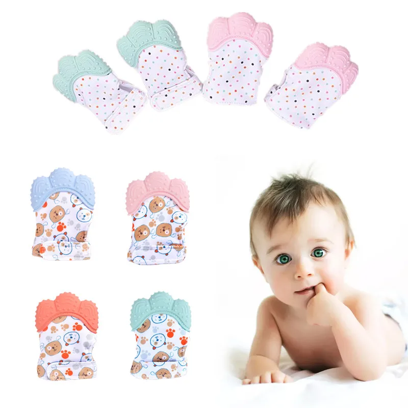 Baby Anti-Bite Silicone Gloves - Teething Mitten Baby review and price
