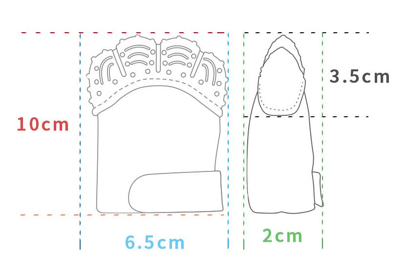Baby Anti-Bite Silicone Gloves - Teething Mitten Baby review and price