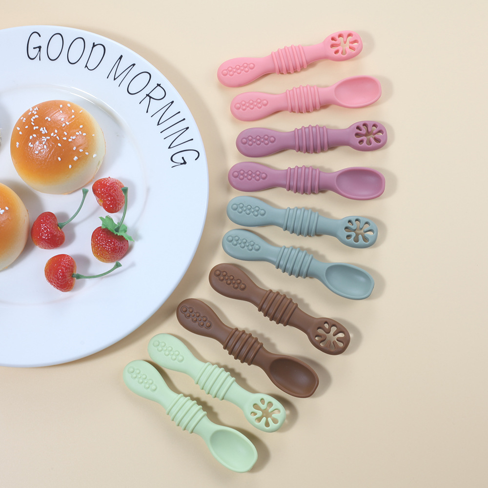 2PCS Cute Baby Learning Spoons - Baby Led Weaning Set review and price