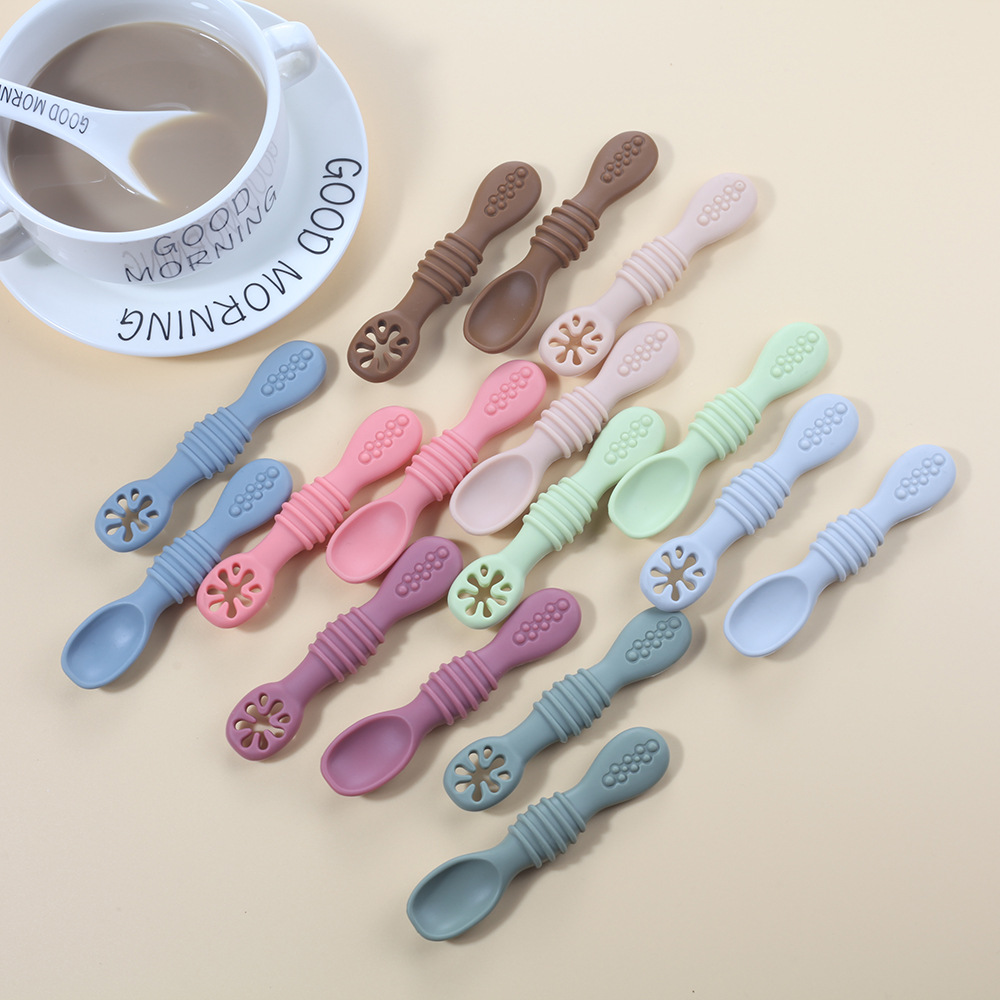 2PCS Cute Baby Learning Spoons - Baby Led Weaning Set review and price