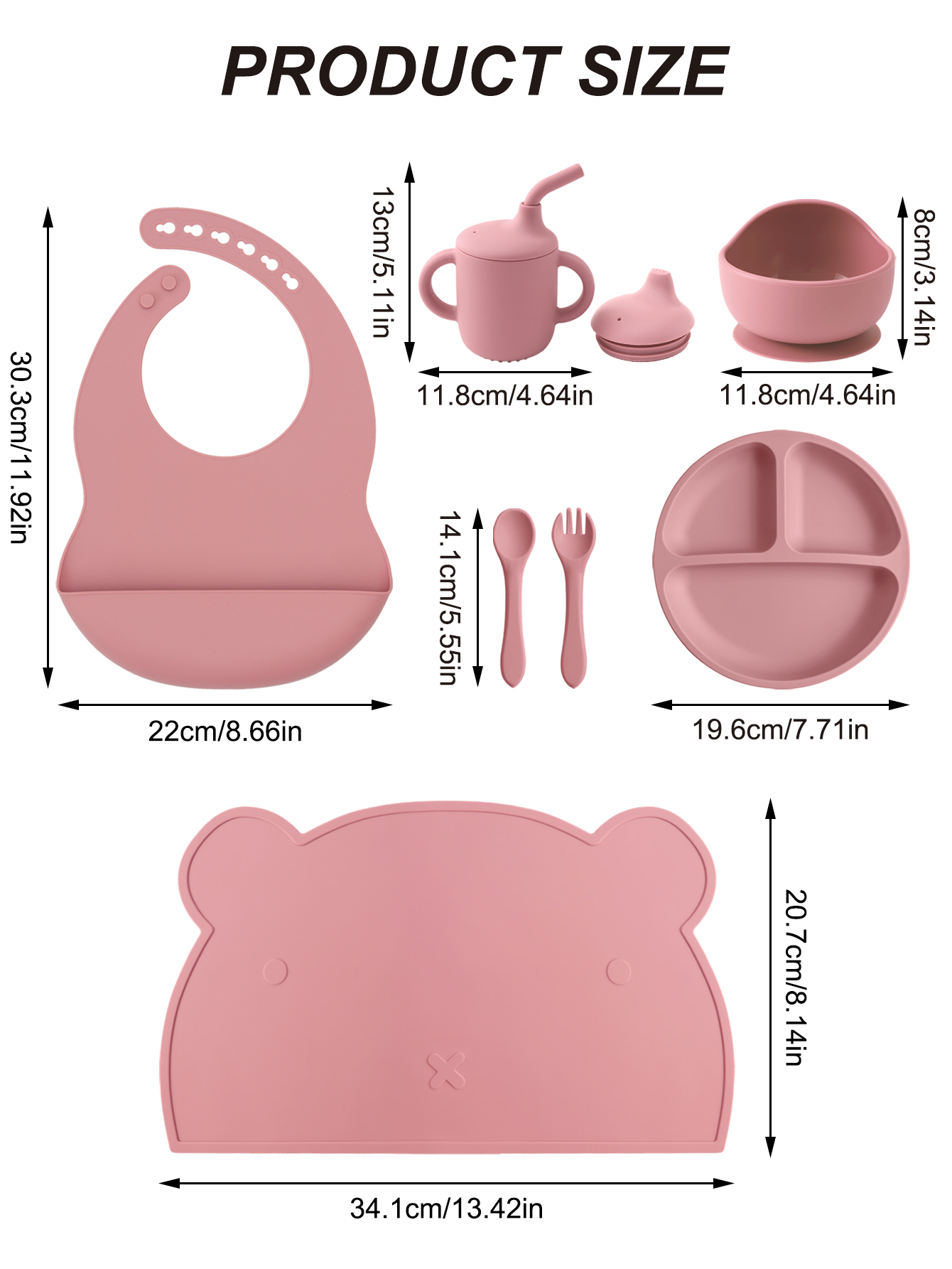 7PCS Silicone Baby Feeding Set - Baby Led Weaning Set review and price