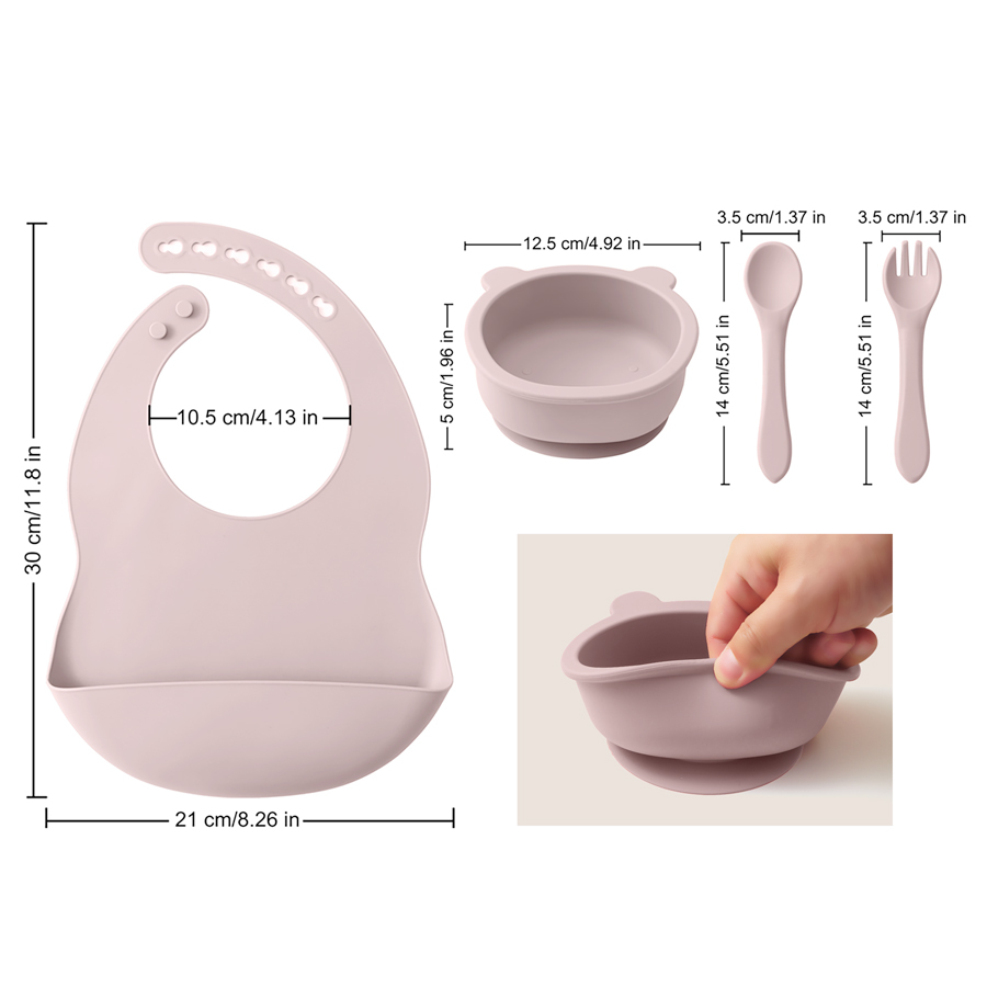 Wholesale Silicone Children Ta - Baby Led Weaning Set review and price